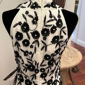 New white and black gown